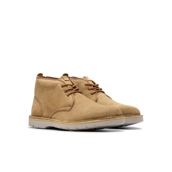 NWT Clarks Collection Men\'s Eastridge Mid Chukka Boot, Sand Suede, 8 Wide US main image 4